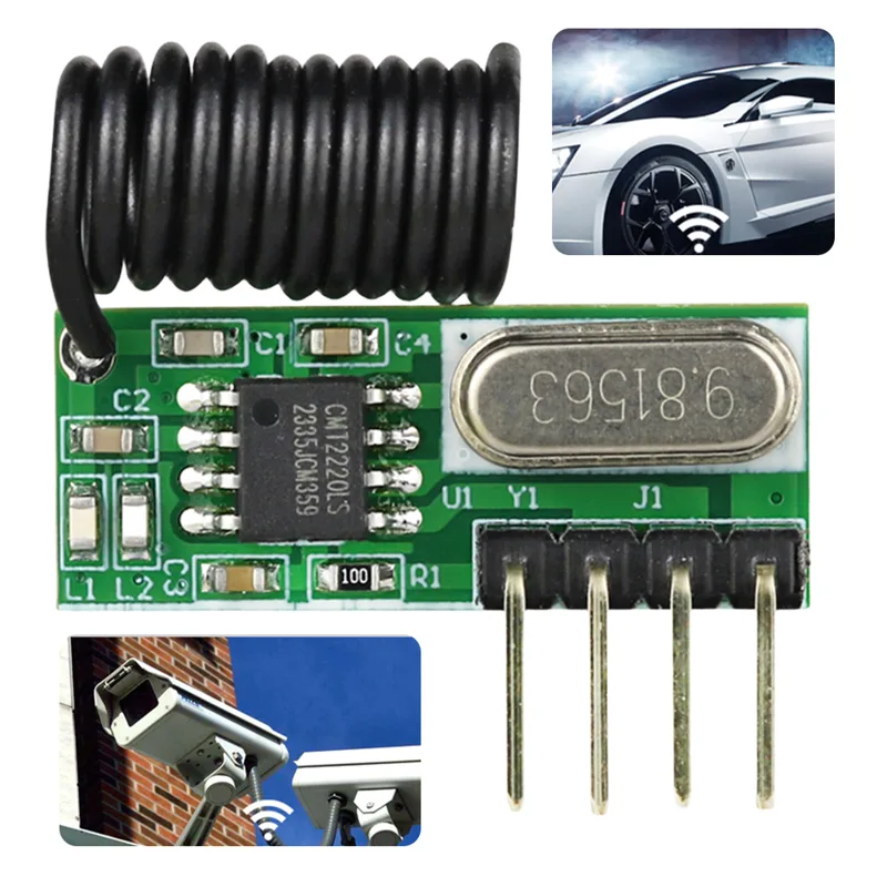 433Mhz Receiver Module - 315MHz/433MHz RF Wireless Module Superheterodyne RF