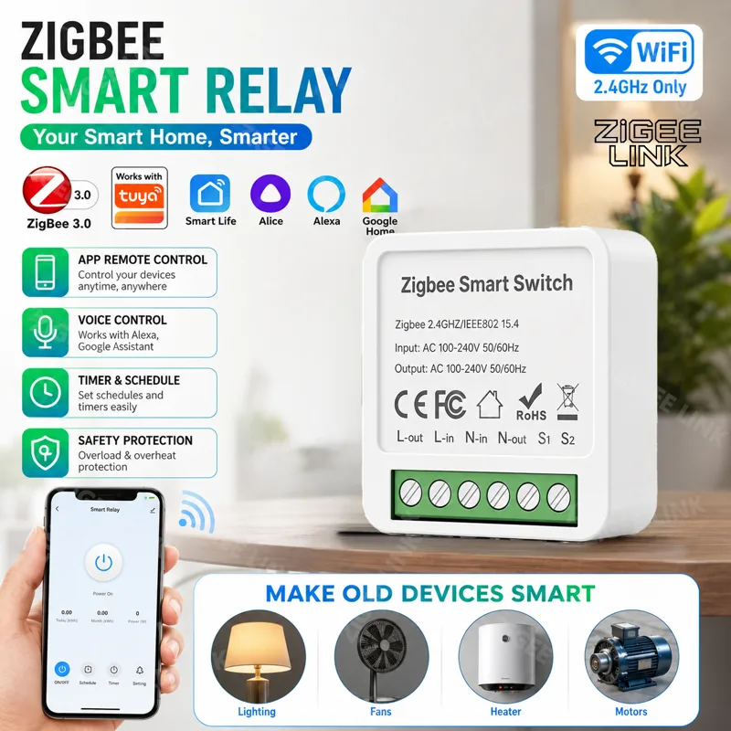 Smart Home Automation Diy - Mini WIFI Zigbee3.0 Smart Switch DIY