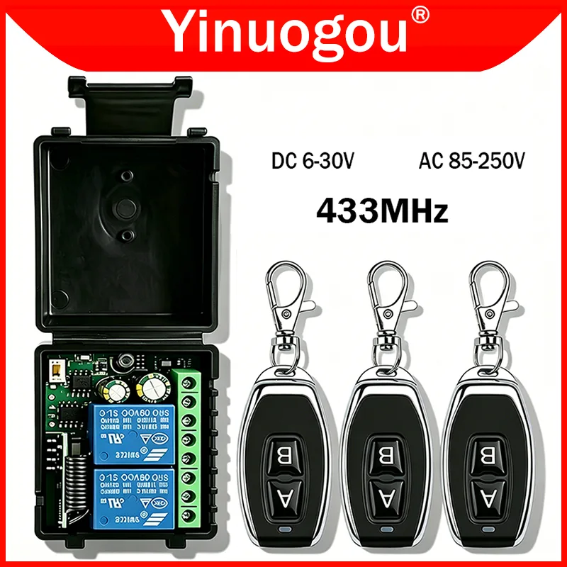 433Mhz Receiver Module - DC 12V 24V AC 220V RF433