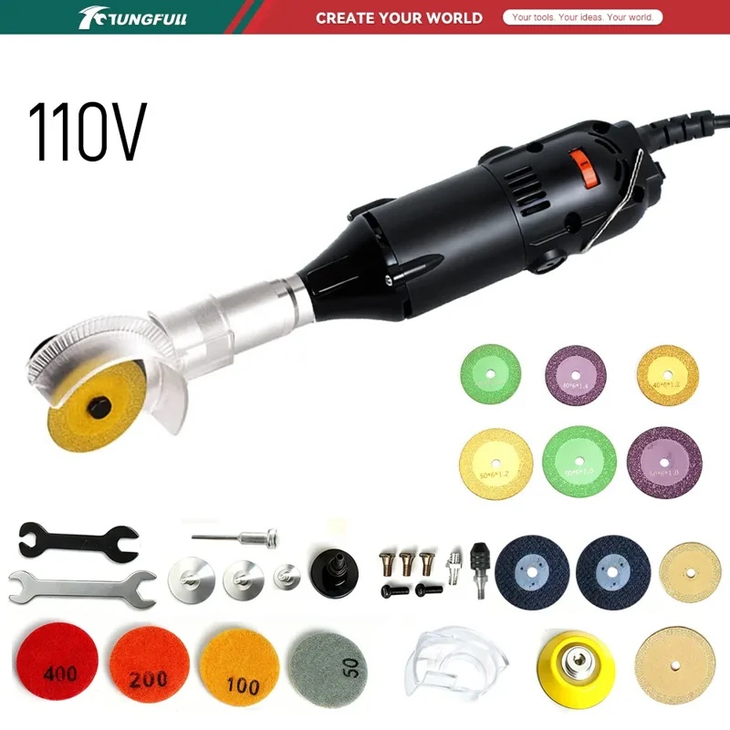 Diy Automation - TUNGFULL 110V Mini Angle Grinder Electric