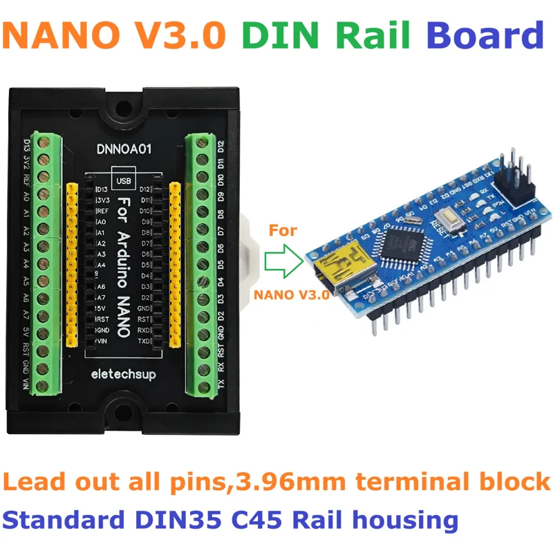 Home Automation With Arduino - 3.96MM Mount Screw Terminal Block Adapter