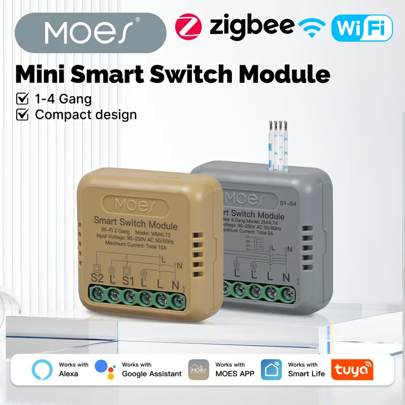 Home Automation Diy - MOES Tuya WiFi Zigbee Mini DIY