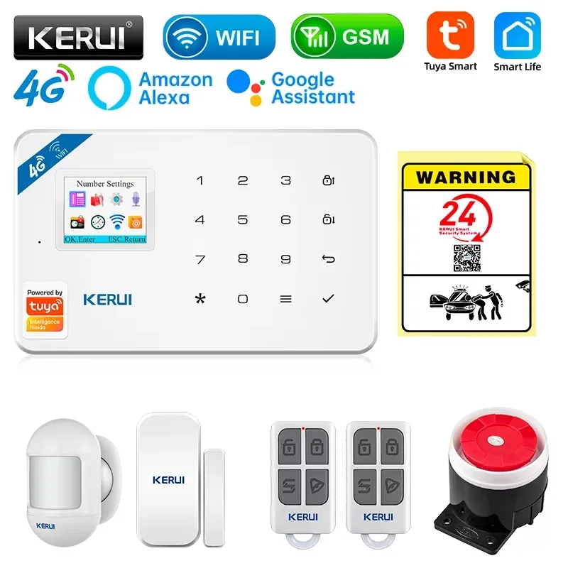 Smart Home Automation Diy - KERUI Security Alarm System Kit W184