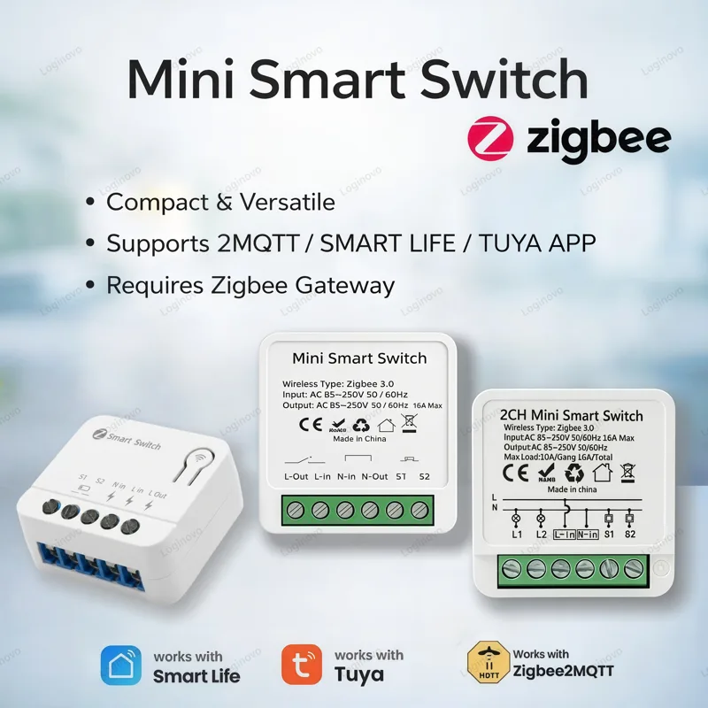 Home Automation Diy - Tuya Zigbee 3.0 Smart Mini Switch
