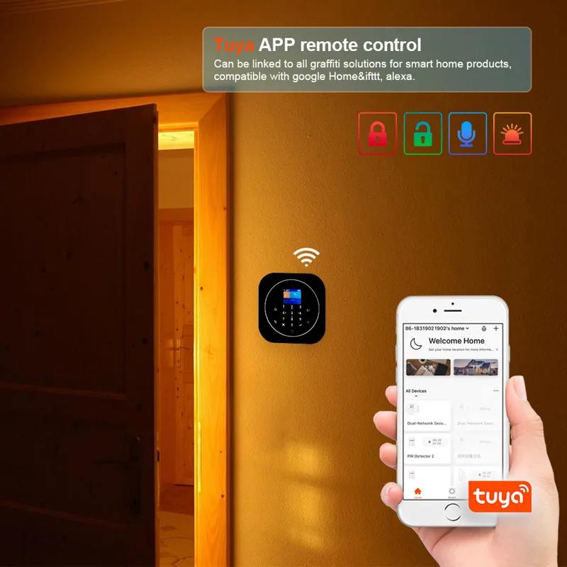 KERUI G12 2G Wifi Wireless Hom - Home Automation Diy ulasan dan harga