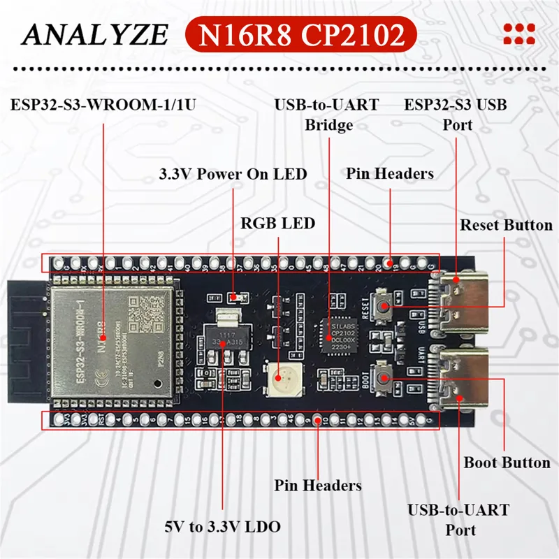 ESP32-S3 Development Boards wi - Esp8266 Nodemcu Board ulasan dan harga