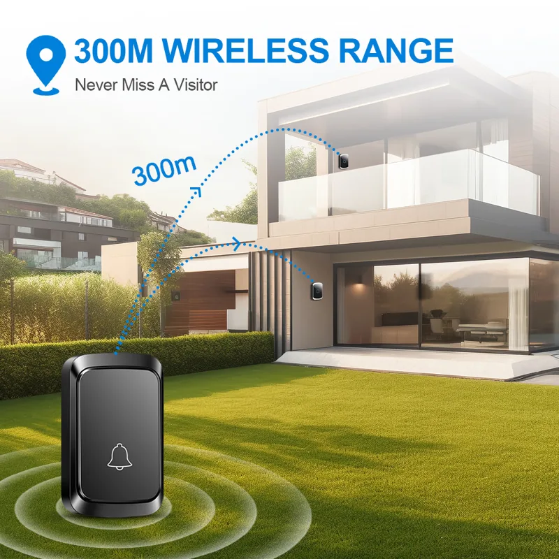 Smart Wireless Doorbell Door C - Smart Home Automation Diy ulasan dan harga