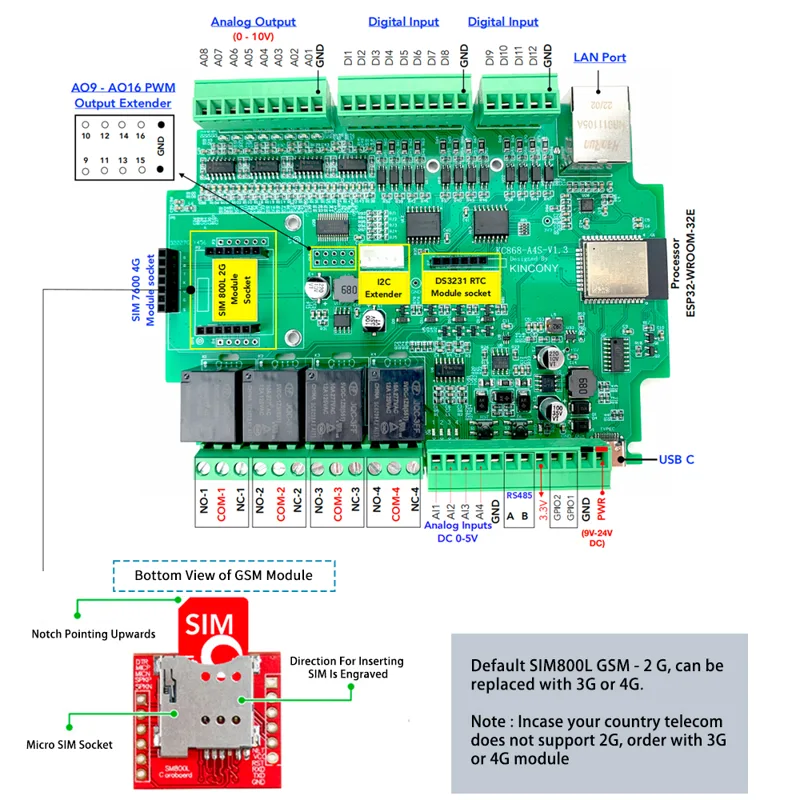 KC868-A4S ESP32 ESPhome Tasmot - Home Automation With Arduino ulasan dan harga