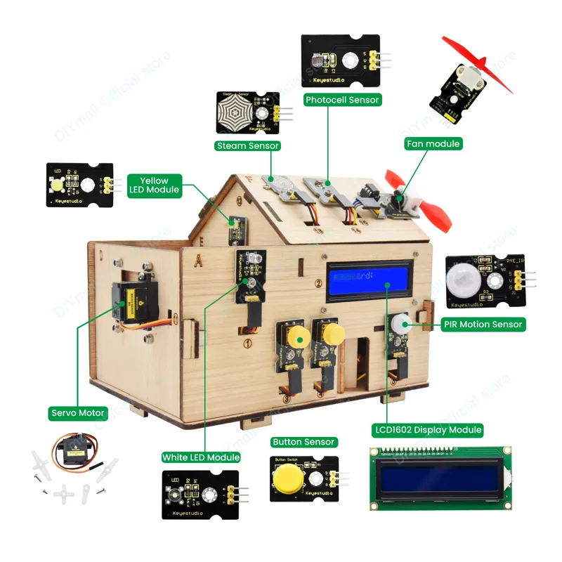 Keyestudio Smart IoT Home Kit  - Home Automation Diy Projects ulasan dan harga