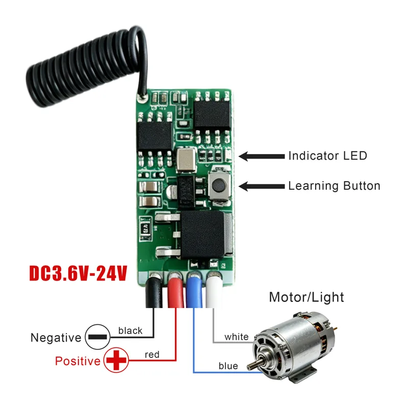 DC 3.7V-24V 433MHz Mini Wirele - 433Mhz Receiver Module ulasan dan harga