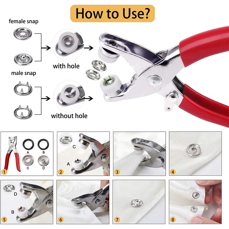 100 Sets Snap Pliers Automatic - Home Automation Diy ulasan dan harga