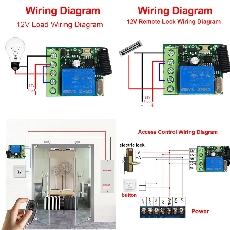 QIACHIP 433MHz DC 12V Wireless - 433Mhz Receiver Module ulasan dan harga