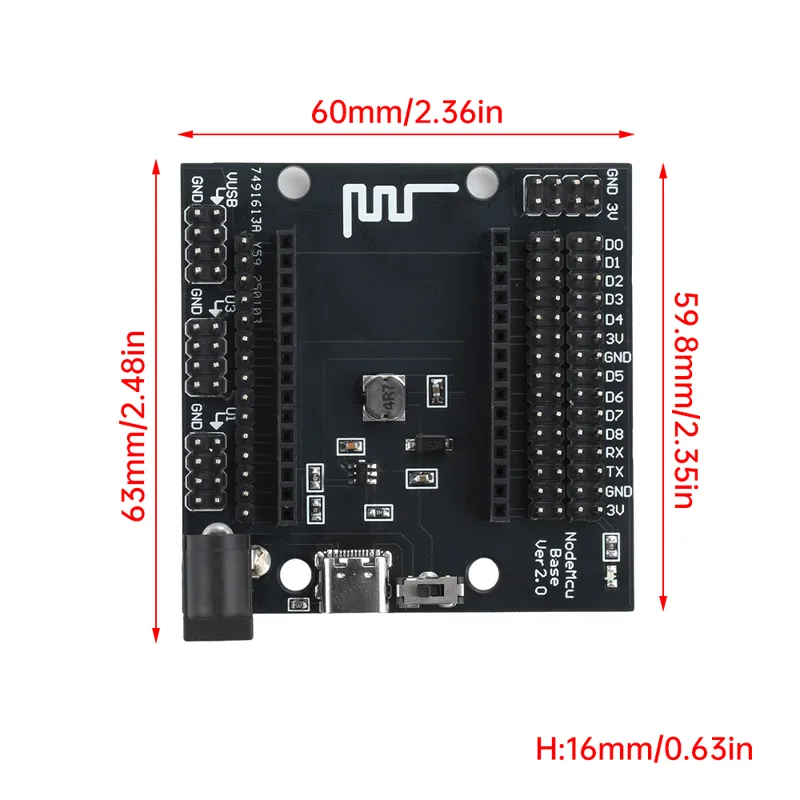NodeMcu Base ESP8266 Testing D - Esp8266 Nodemcu Board ulasan dan harga