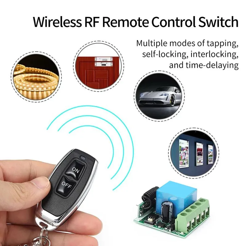 DC 12V 433Mhz RF Remote Contro - 433Mhz Receiver Module ulasan dan harga