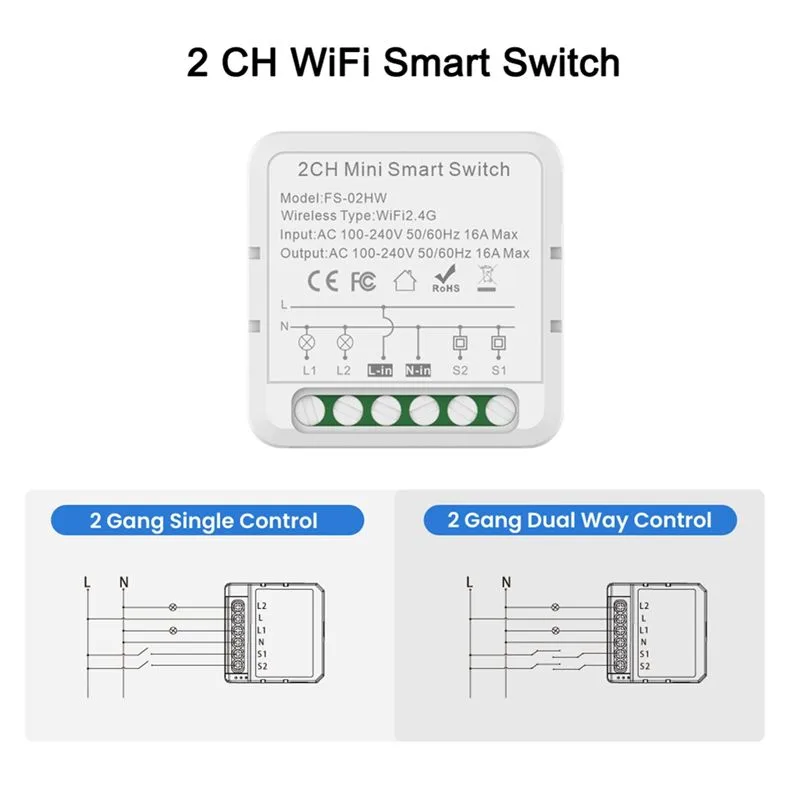 ABJI-Tuya Smart Wifi Switch Fo - Home Automation Diy Projects ulasan dan harga