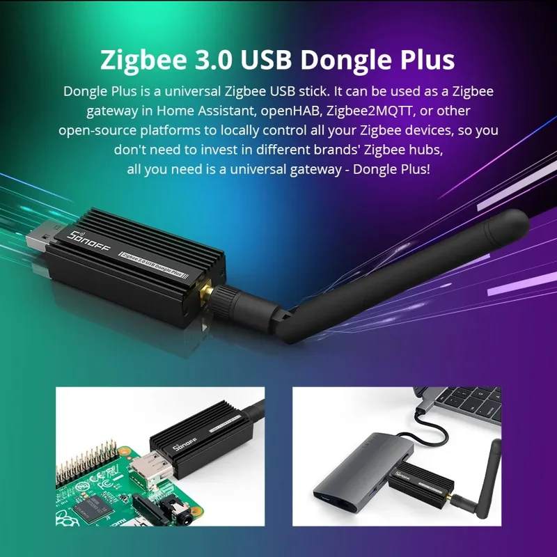 Sonoff Zigbee 3.0 Usb Dongle P - Zigbee Coordinator Stick ulasan dan harga