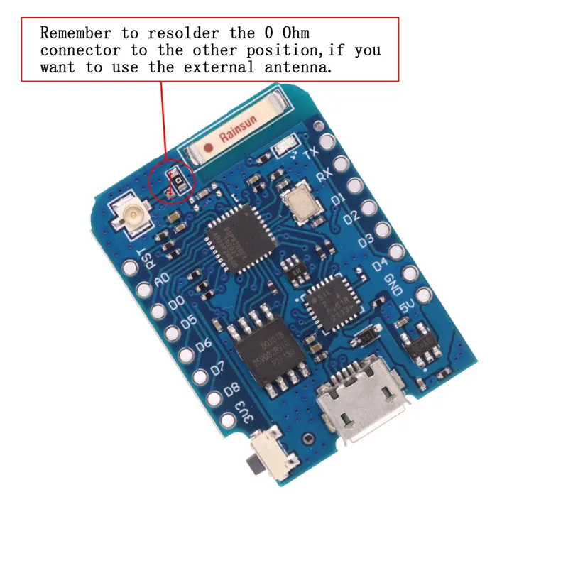 WeMos D1 Mini Pro V3.0 NodeMcu - Esp8266 Nodemcu Board ulasan dan harga