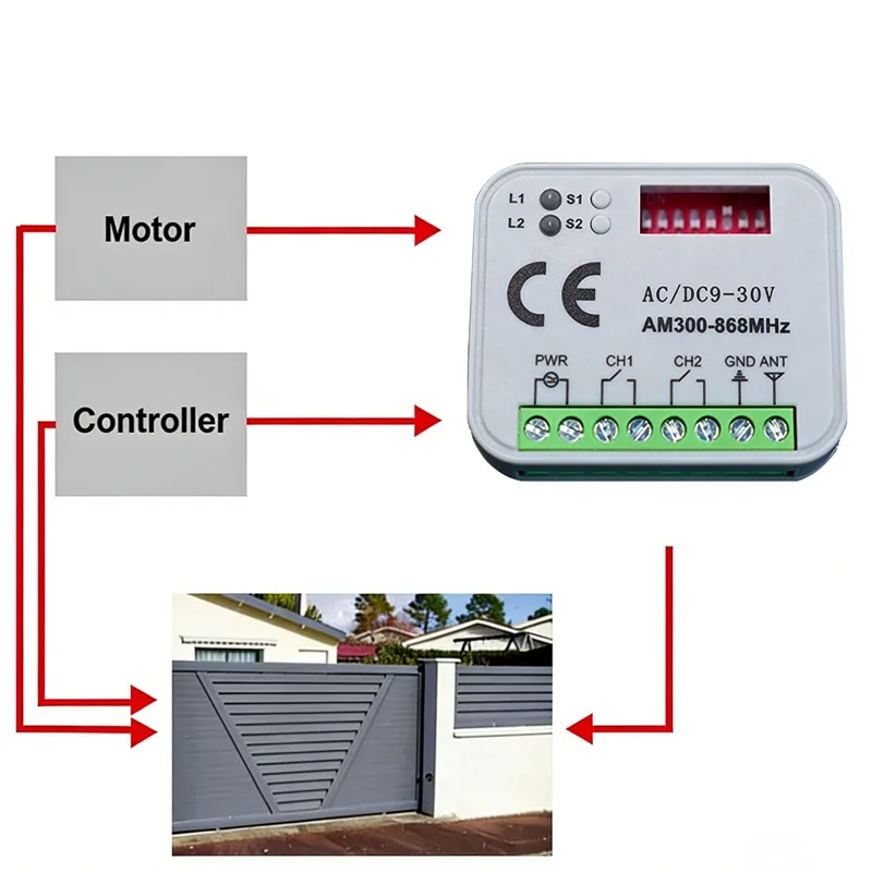 Garage Door Receiver 433MHz 30 - 433Mhz Receiver Module ulasan dan harga