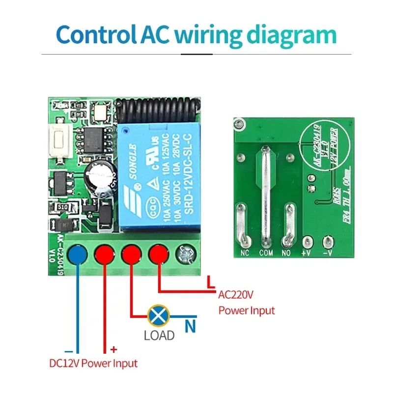 RF433MHz Wireless Switch Build - 433Mhz Receiver Module ulasan dan harga