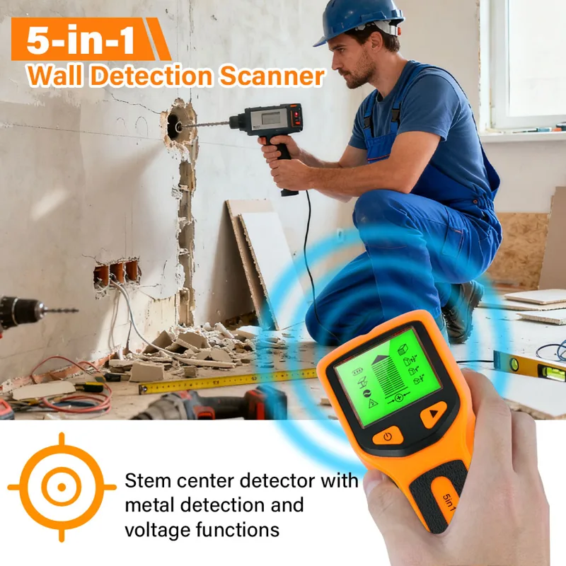 New 5-in-1 Wall Detector Handh - Water Leak Detector Wired ulasan dan harga