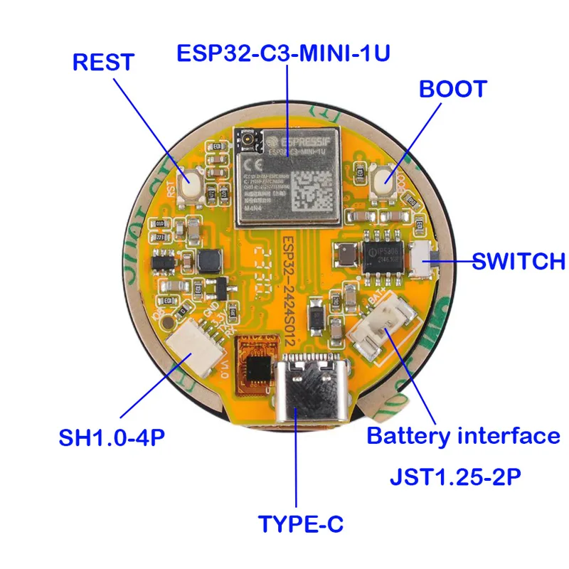 ESP32 Display 1.28 inch ESP32- - Home Automation With Arduino ulasan dan harga