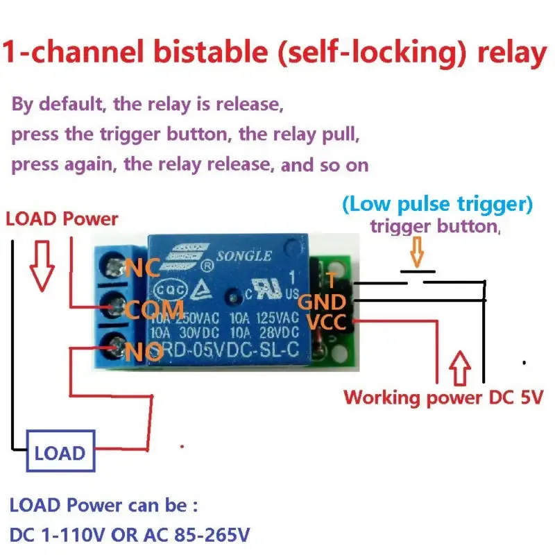 Flip-Flop Latch Relay Module B - Home Automation With Arduino ulasan dan harga