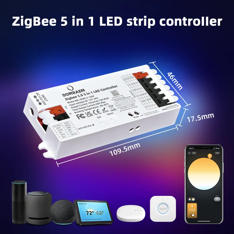 DOMRAEM Zigbee 3.0 5 in 1 LED  - Zigbee Coordinator Stick ulasan dan harga