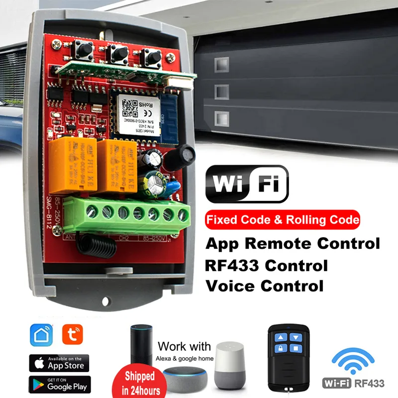 Tuya Auto Gate Control Opener  - 433Mhz Receiver Module ulasan dan harga