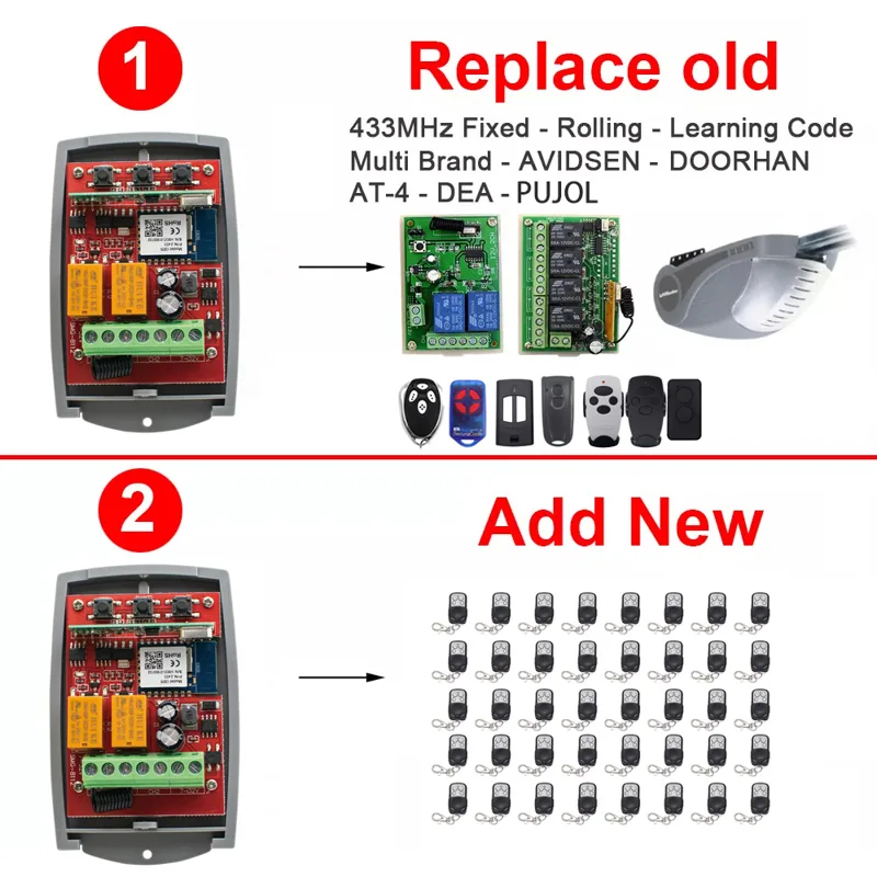 Tuya Auto Gate Control Opener  - 433Mhz Receiver Module ulasan dan harga