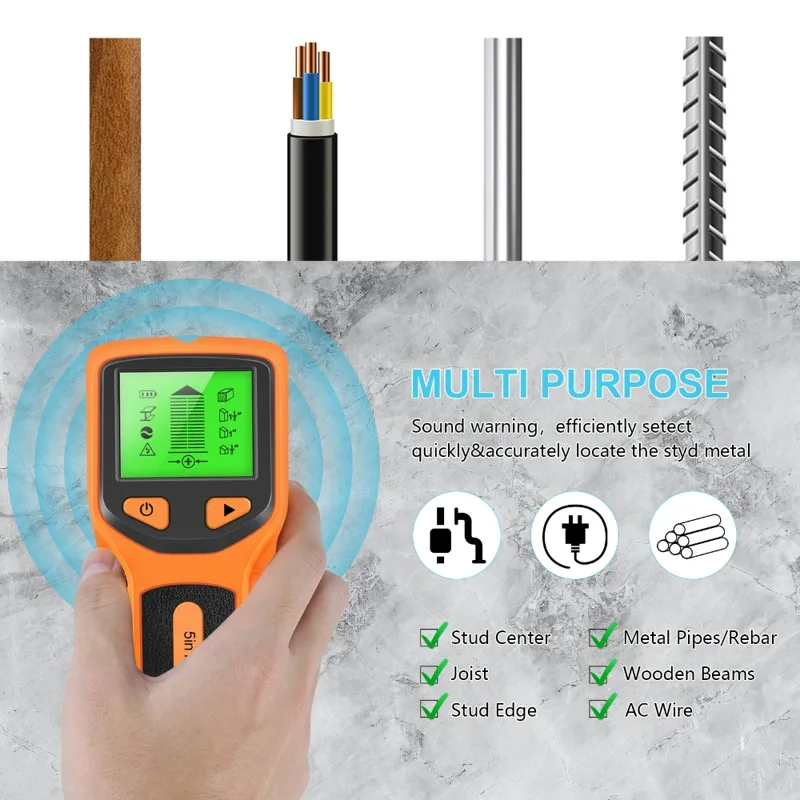5 in 1 Digital Stud Detector H - Water Leak Detector Wired ulasan dan harga