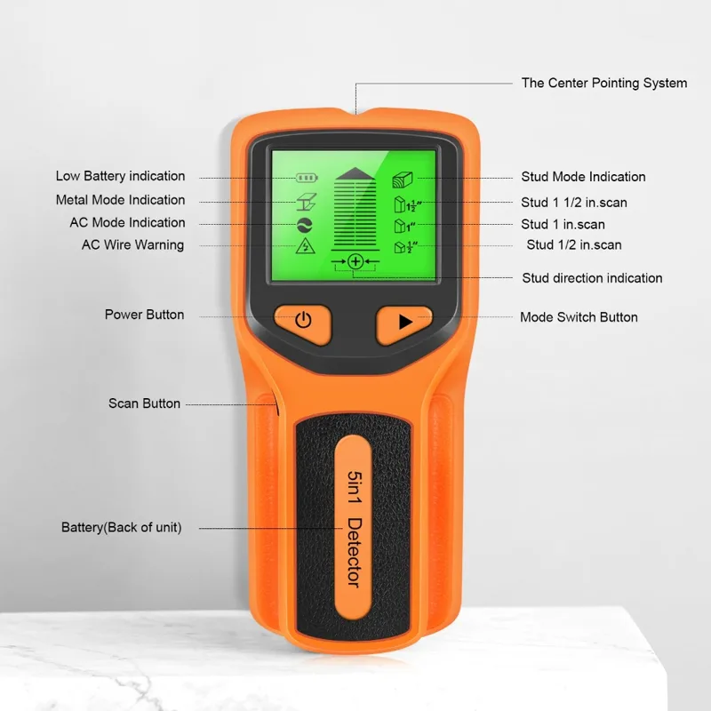 5 in 1 Digital Stud Detector H - Water Leak Detector Wired ulasan dan harga