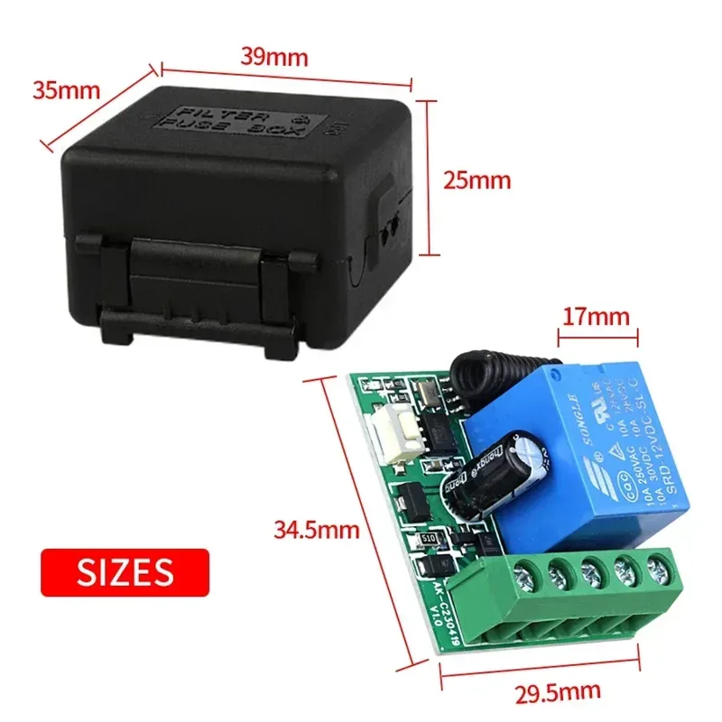 DC 12V Remote Control Smart Sw - 433Mhz Receiver Module ulasan dan harga