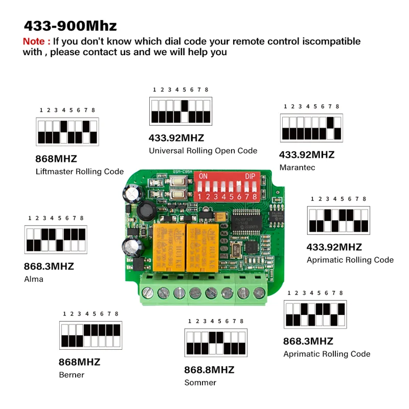 1-10pcs Universal Garage Recei - 433Mhz Receiver Module ulasan dan harga