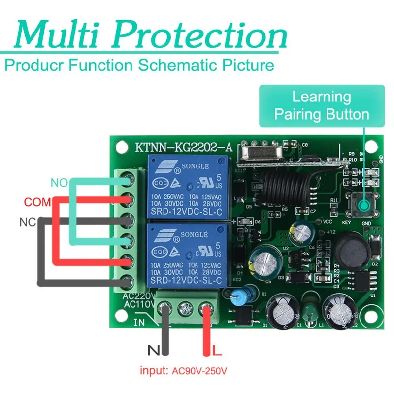 433Mhz Universal Wireless Remo - 433Mhz Receiver Module ulasan dan harga