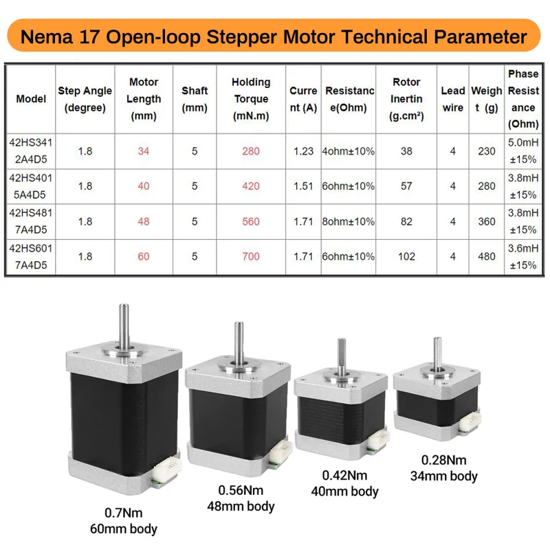 Nema17 Stepper Motor 42 Motor  - Diy Automation ulasan dan harga