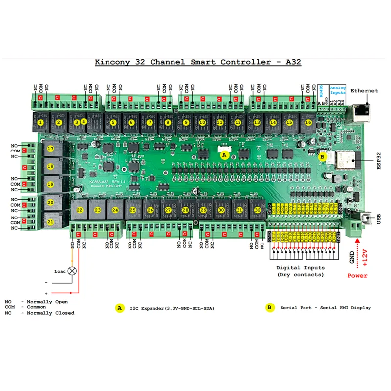 KC868-A32 ESP32 Wifi  RS232 US - Home Automation With Arduino ulasan dan harga