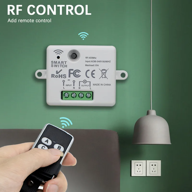 220V 1CH Wireless Remote Contr - 433Mhz Receiver Module ulasan dan harga