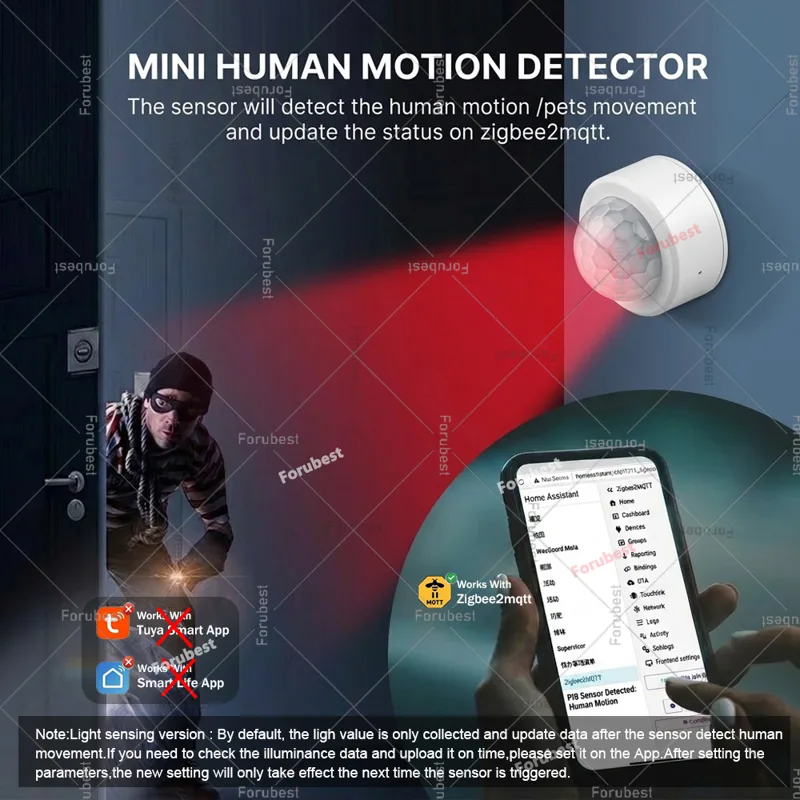 Zigbee 3.0 PIR Motion Sensor H - Smart Home Automation Diy ulasan dan harga