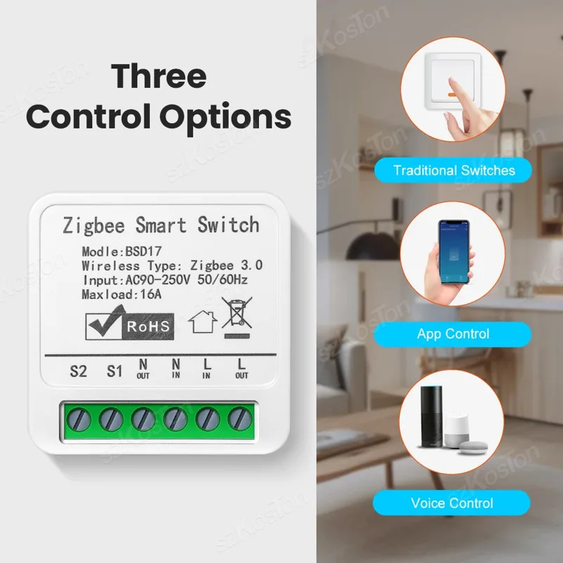 16A Tuya ZigBee Smart Switch M - Smart Home Automation Diy ulasan dan harga