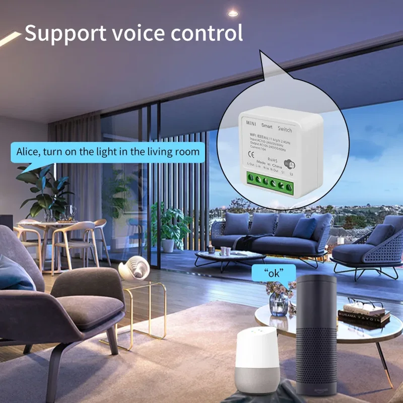2 Way Mini DIY Smart Switch Tu - Home Automation Diy ulasan dan harga