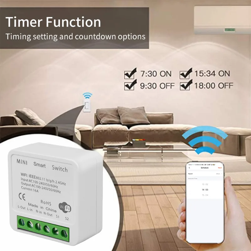 2 Way Mini DIY Smart Switch Tu - Home Automation Diy ulasan dan harga